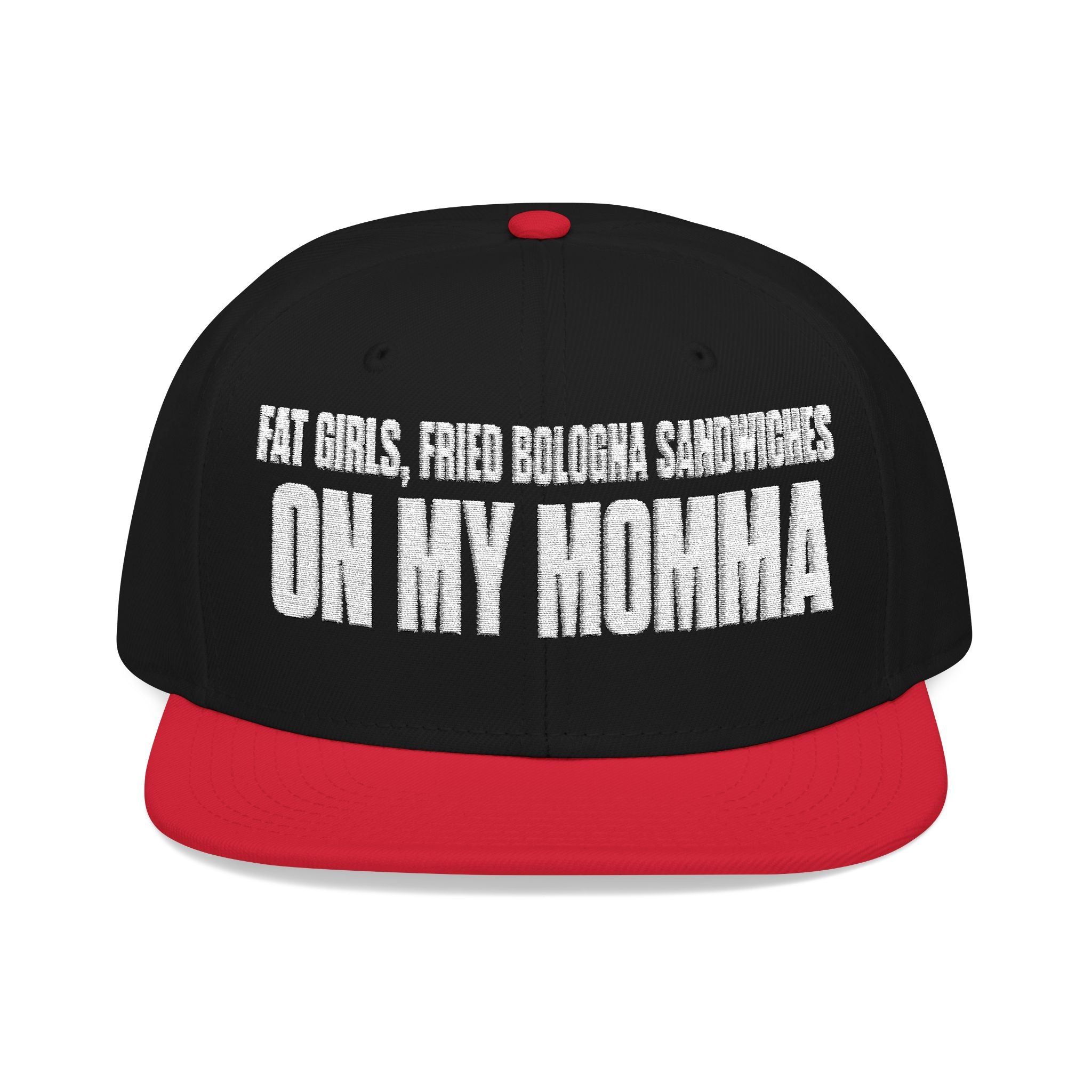 Embroidered 'Insomnia' Snapback Hat — Distressed Text Urban Cap