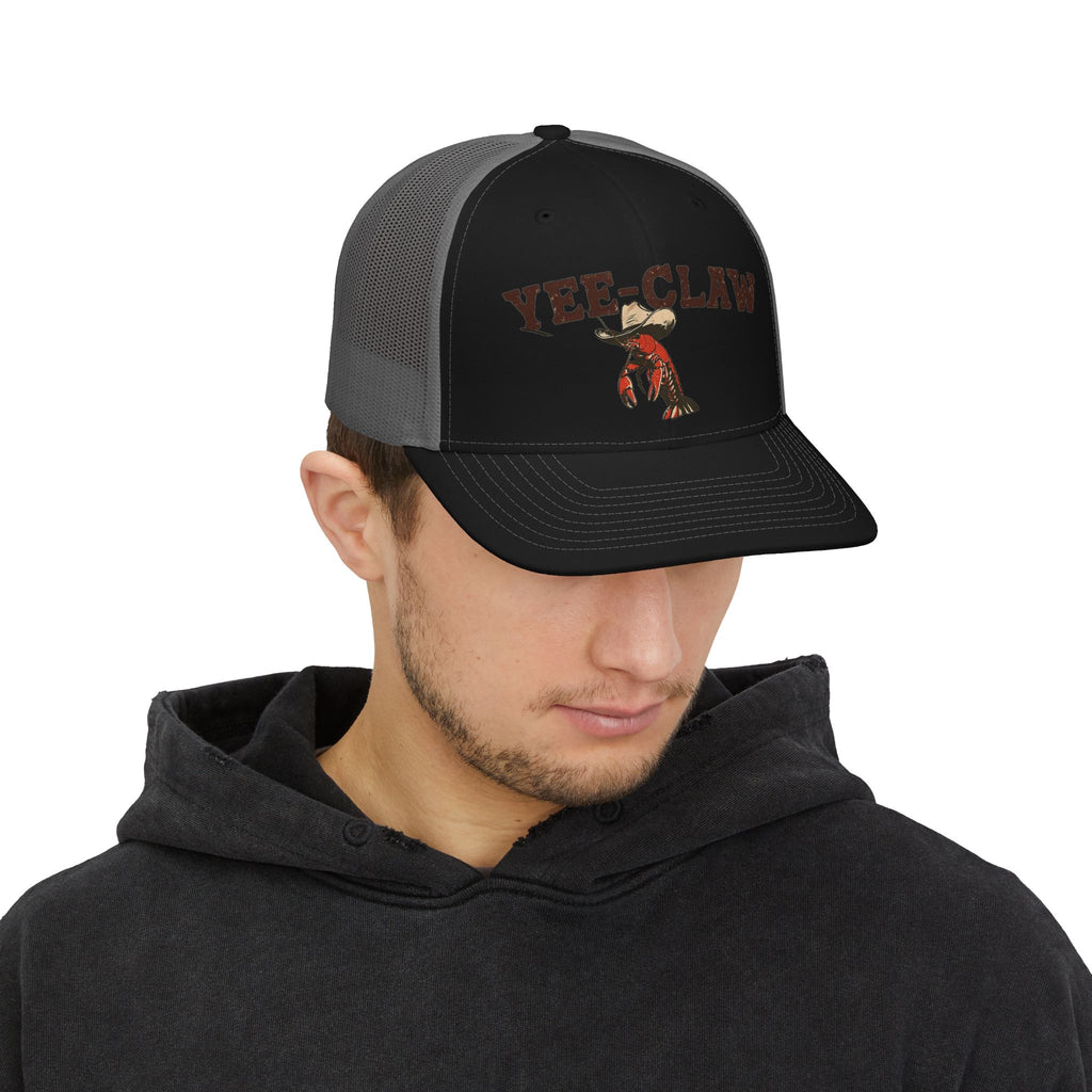 Yee-Claw Trucker Hat — Western Crawfish Snapback Cap