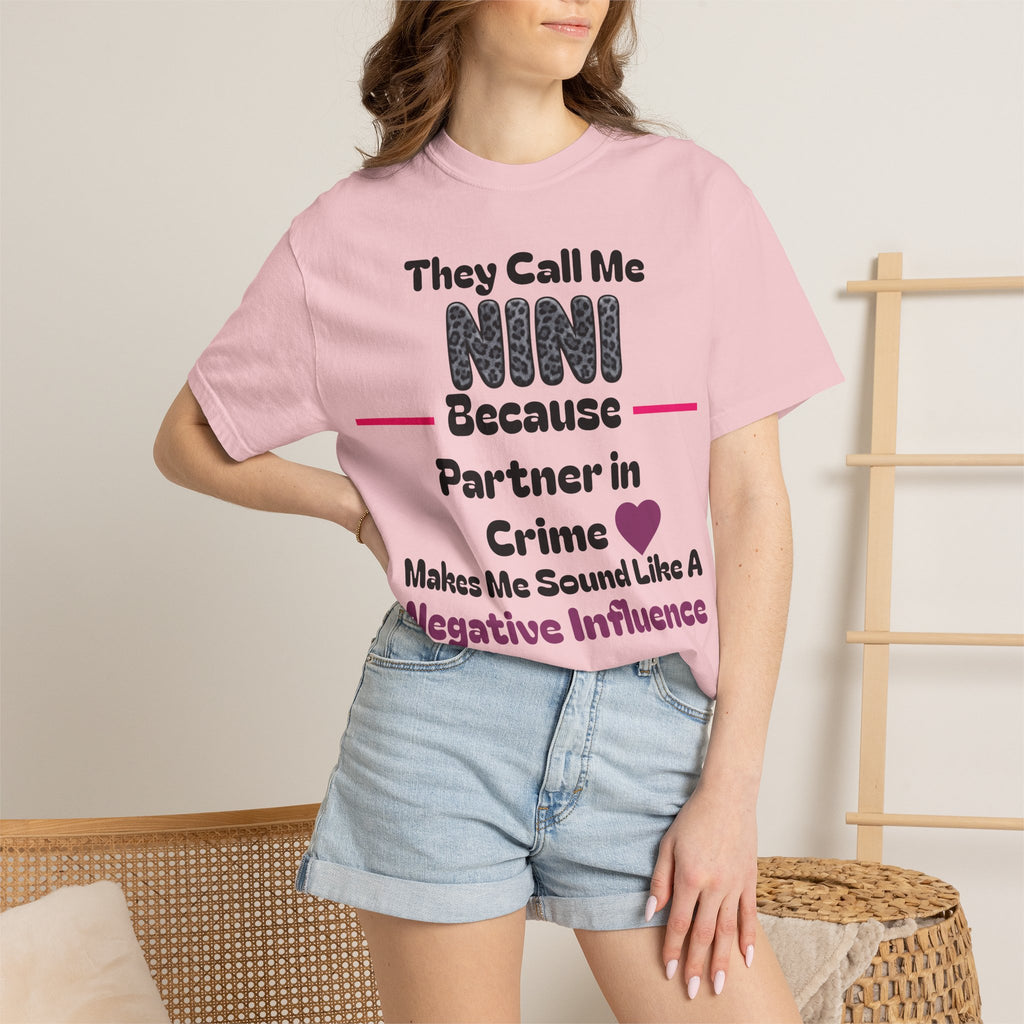 NINI Partner in Crime T-Shirt — Funny Grandma/Nini Gift