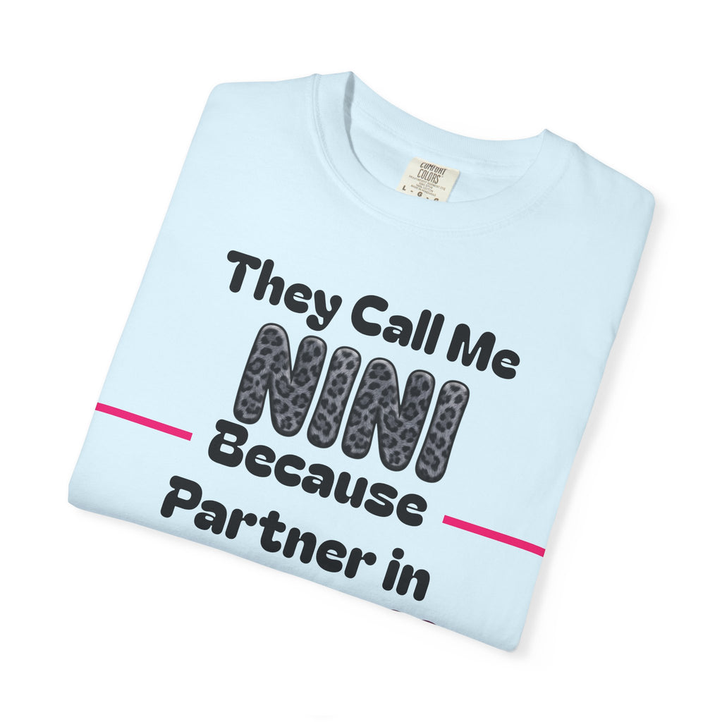 NINI Partner in Crime T-Shirt — Funny Grandma/Nini Gift