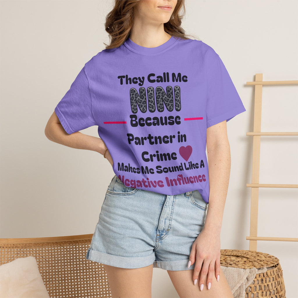 NINI Partner in Crime T-Shirt — Funny Grandma/Nini Gift