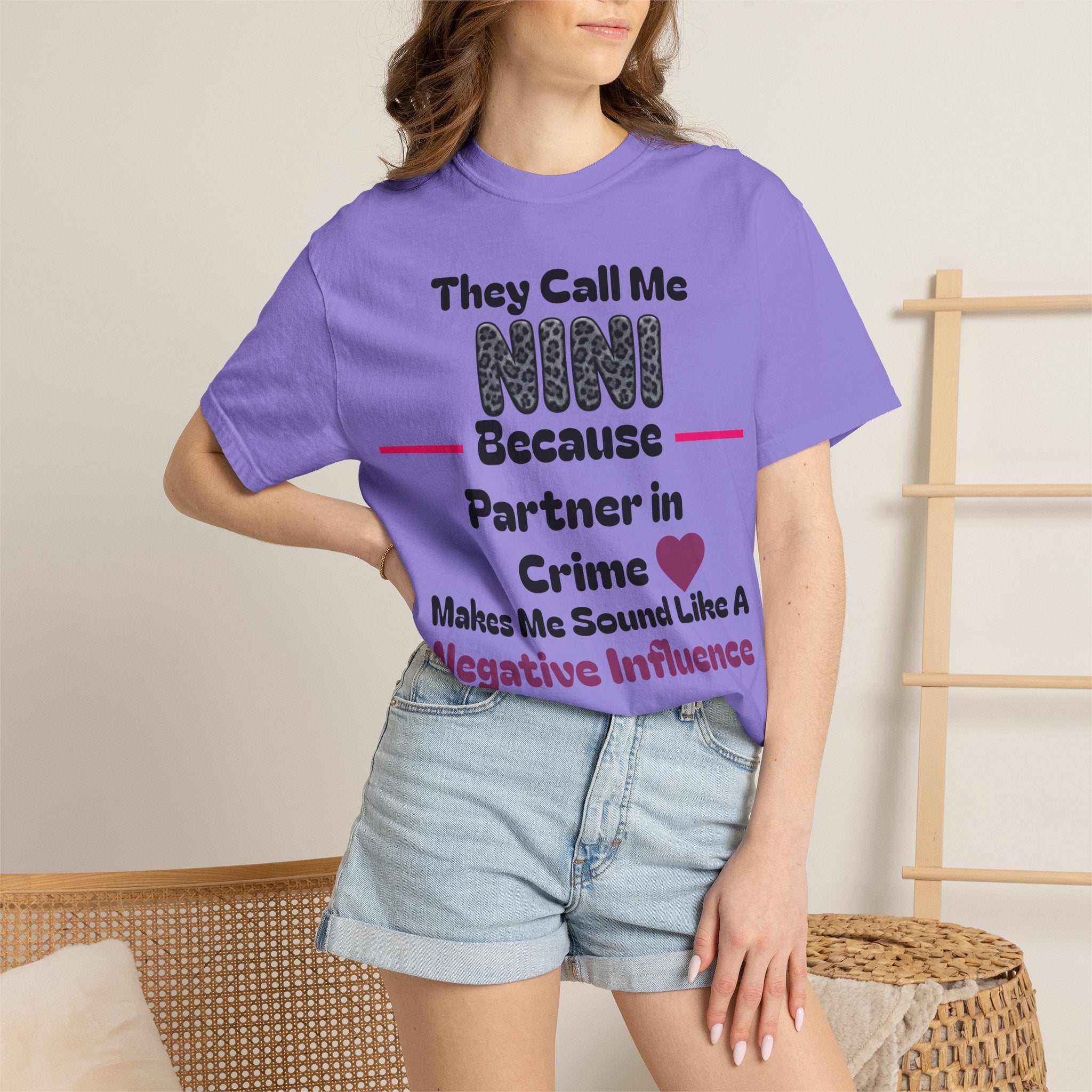 NINI Partner in Crime T-Shirt — Funny Grandma/Nini Gift