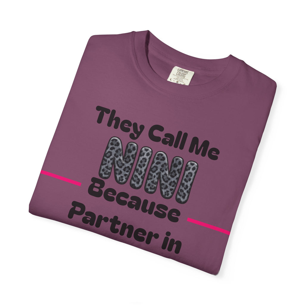 NINI Partner in Crime T-Shirt — Funny Grandma/Nini Gift