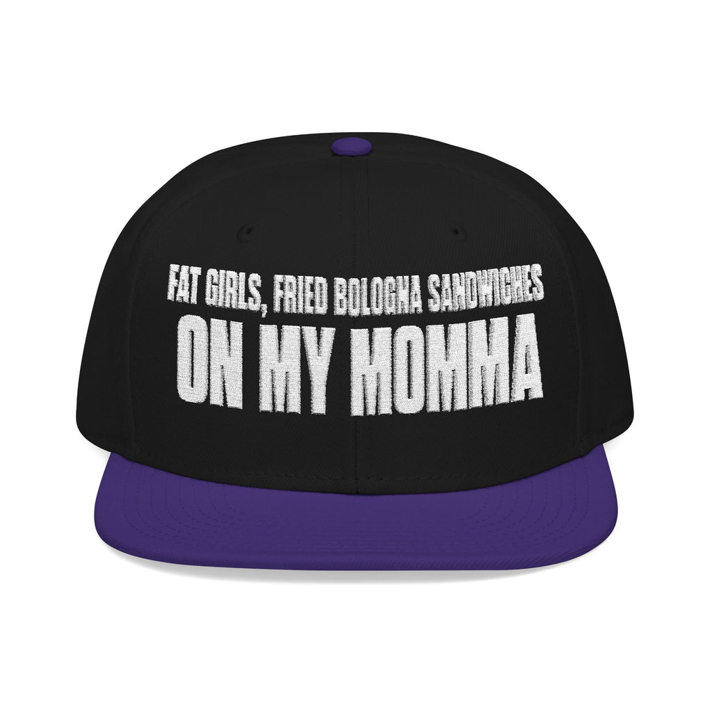 Embroidered 'Insomnia' Snapback Hat — Distressed Text Urban Cap