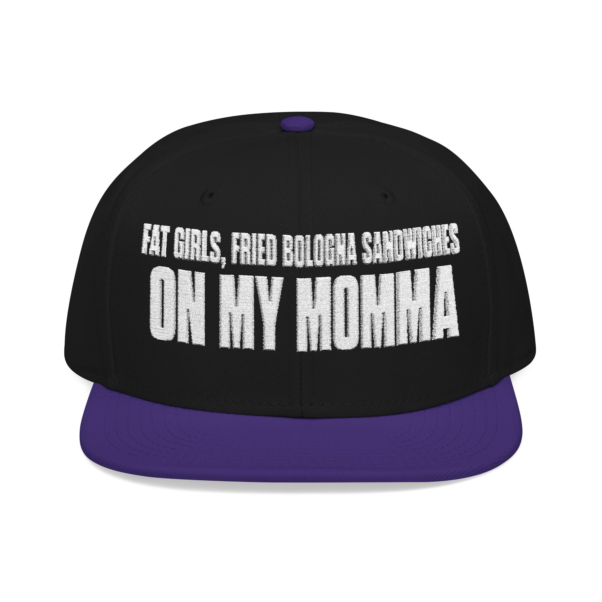 Embroidered 'Insomnia' Snapback Hat — Distressed Text Urban Cap