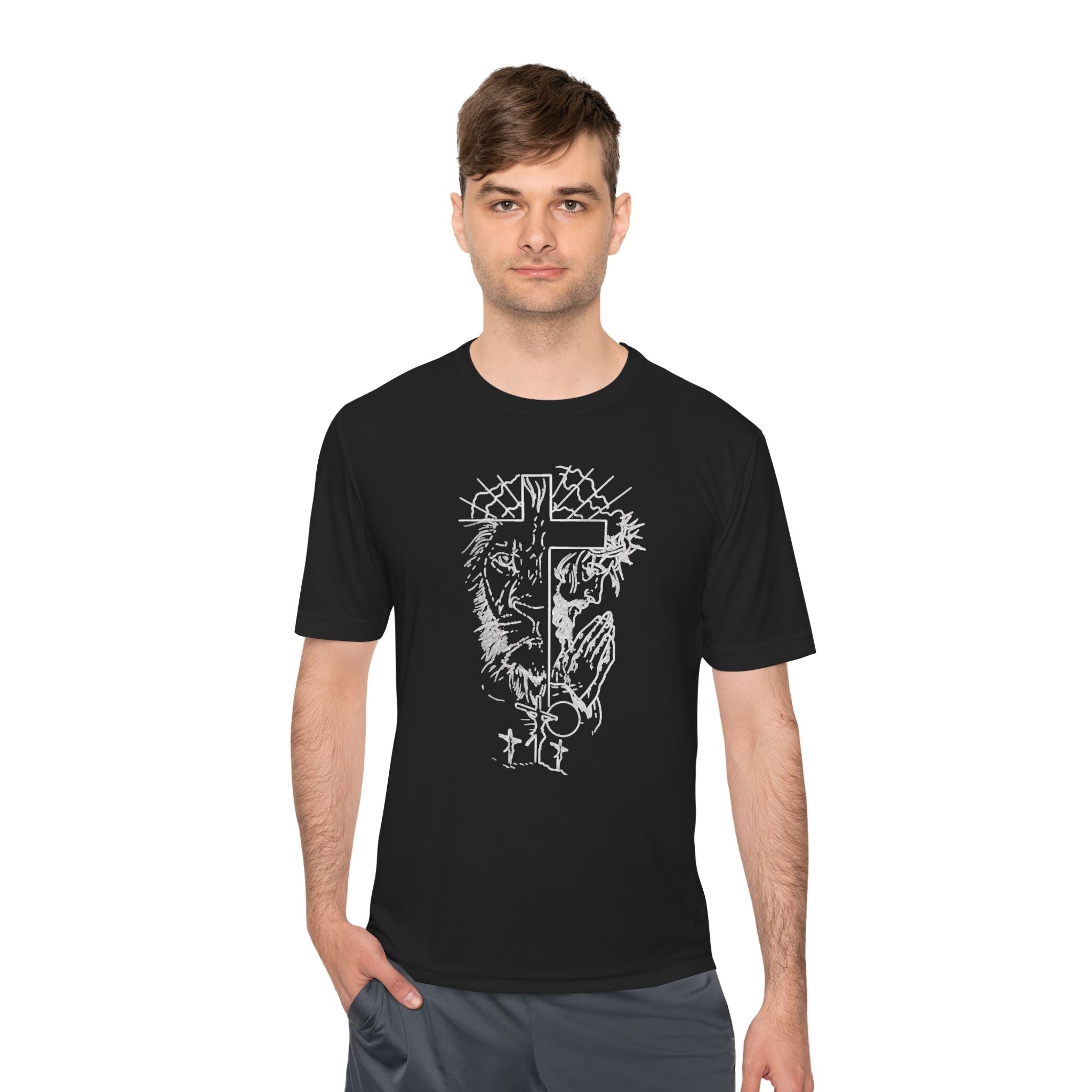 Christian Cross Tee — 'It Is Finished' John 19:30 Graphic Shirt