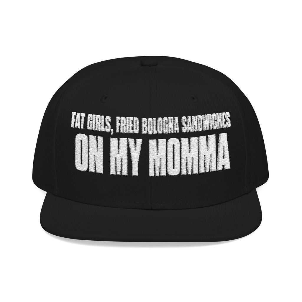 Embroidered 'Insomnia' Snapback Hat — Distressed Text Urban Cap