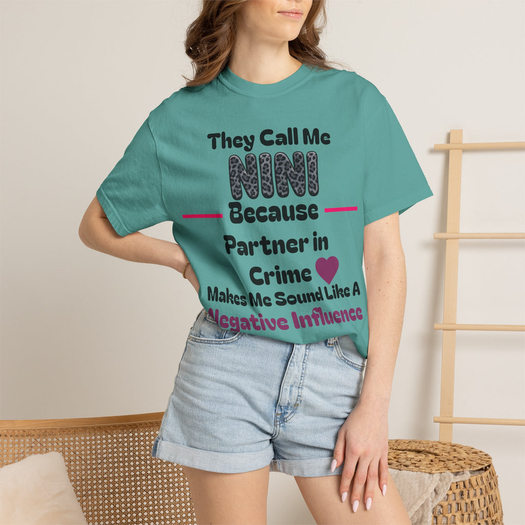 NINI Partner in Crime T-Shirt — Funny Grandma/Nini Gift