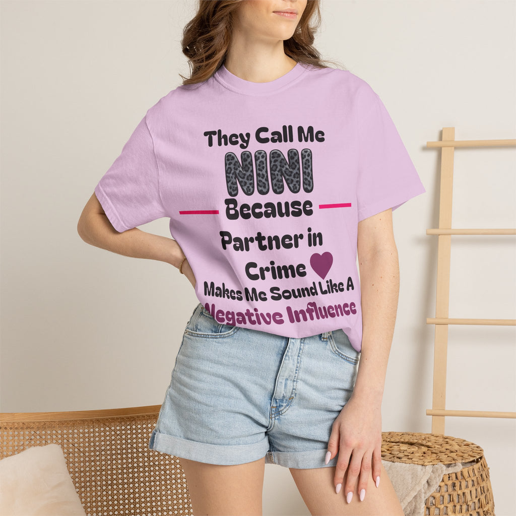 NINI Partner in Crime T-Shirt — Funny Grandma/Nini Gift