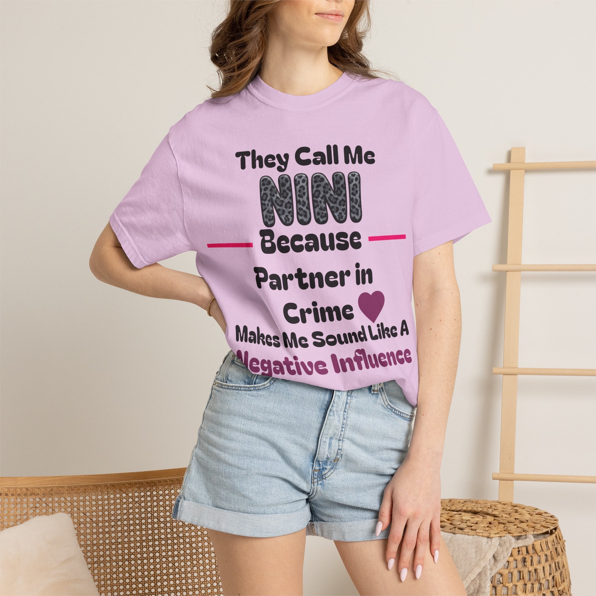 NINI Partner in Crime T-Shirt — Funny Grandma/Nini Gift
