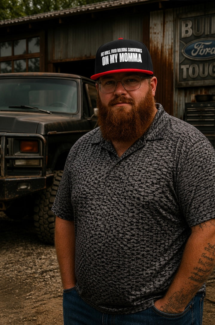 Embroidered 'Insomnia' Snapback Hat — Distressed Text Urban Cap