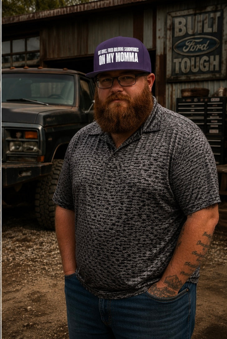 Embroidered 'Insomnia' Snapback Hat — Distressed Text Urban Cap