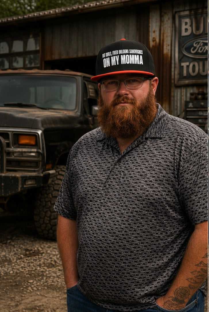 Embroidered 'Insomnia' Snapback Hat — Distressed Text Urban Cap