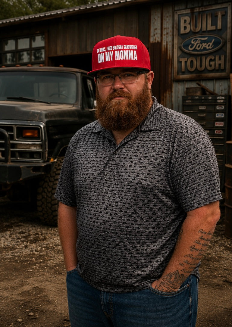 Embroidered 'Insomnia' Snapback Hat — Distressed Text Urban Cap