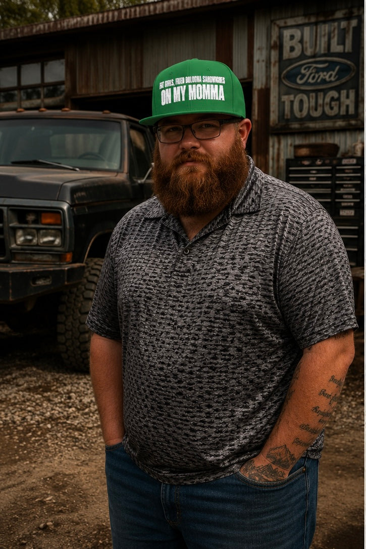 Embroidered 'Insomnia' Snapback Hat — Distressed Text Urban Cap