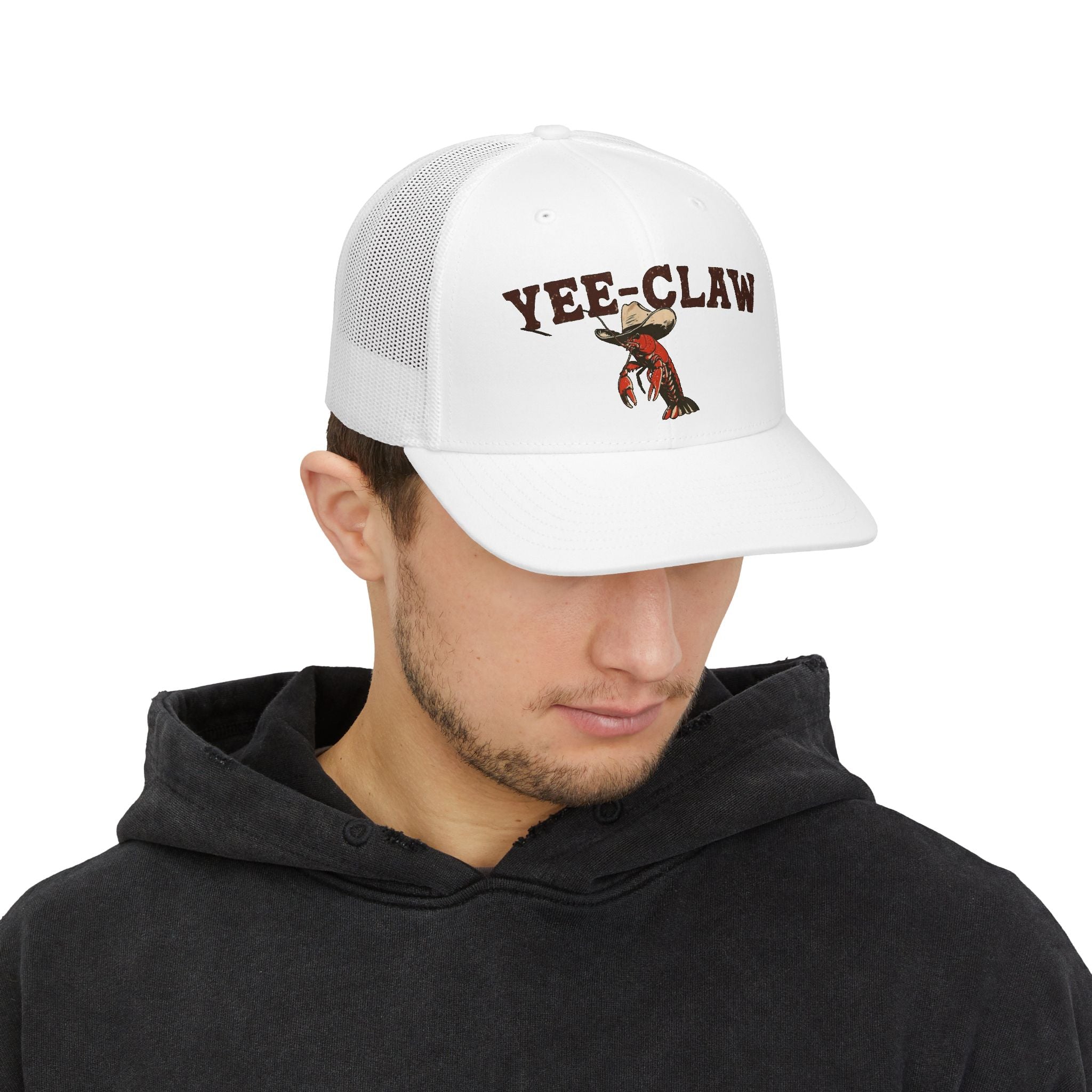 Yee-Claw Trucker Hat — Western Crawfish Snapback Cap