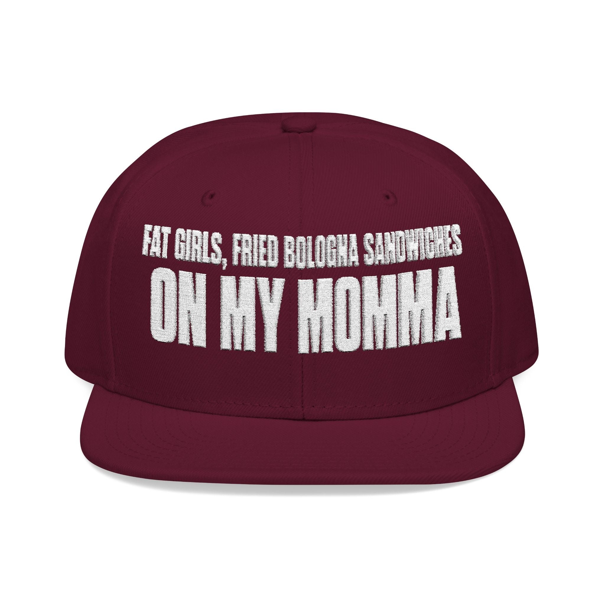 Embroidered 'Insomnia' Snapback Hat — Distressed Text Urban Cap