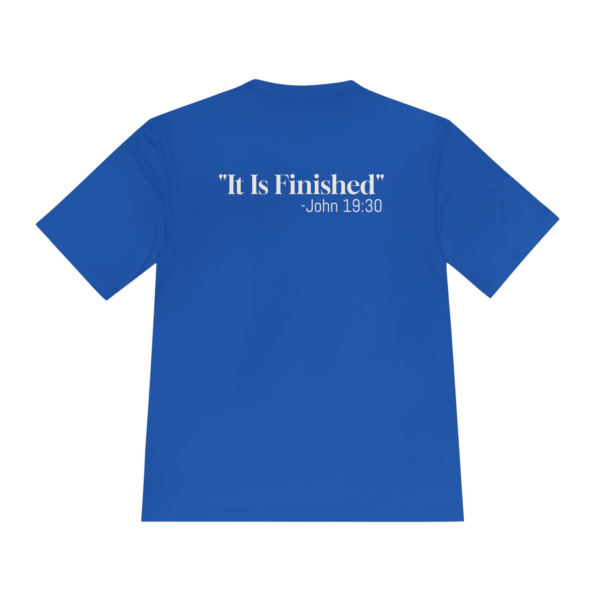 Christian Cross Tee — 'It Is Finished' John 19:30 Graphic Shirt