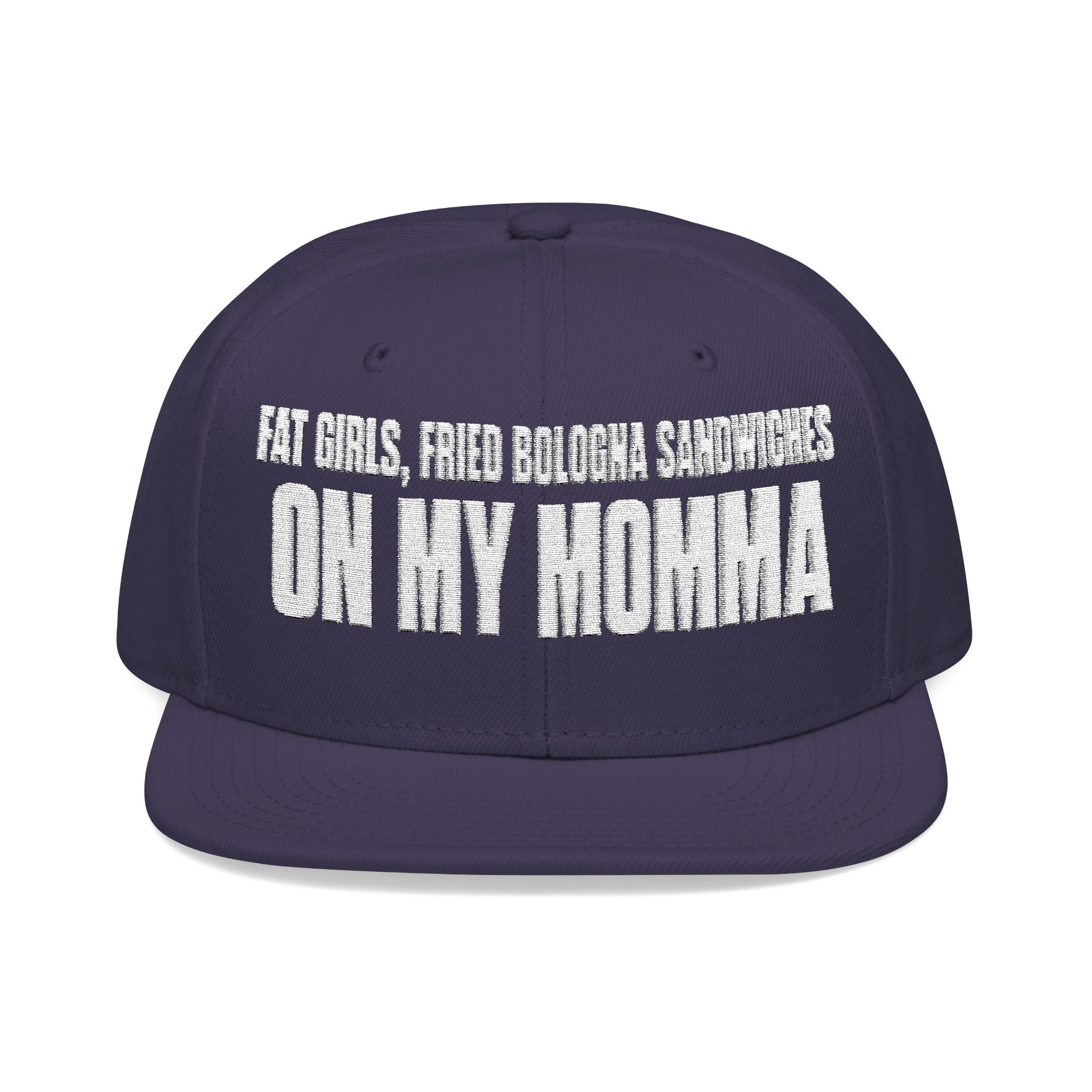 Embroidered 'Insomnia' Snapback Hat — Distressed Text Urban Cap
