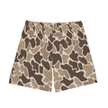 Desert Camo Beach Shorts — Men's Elastic Swim Trunks