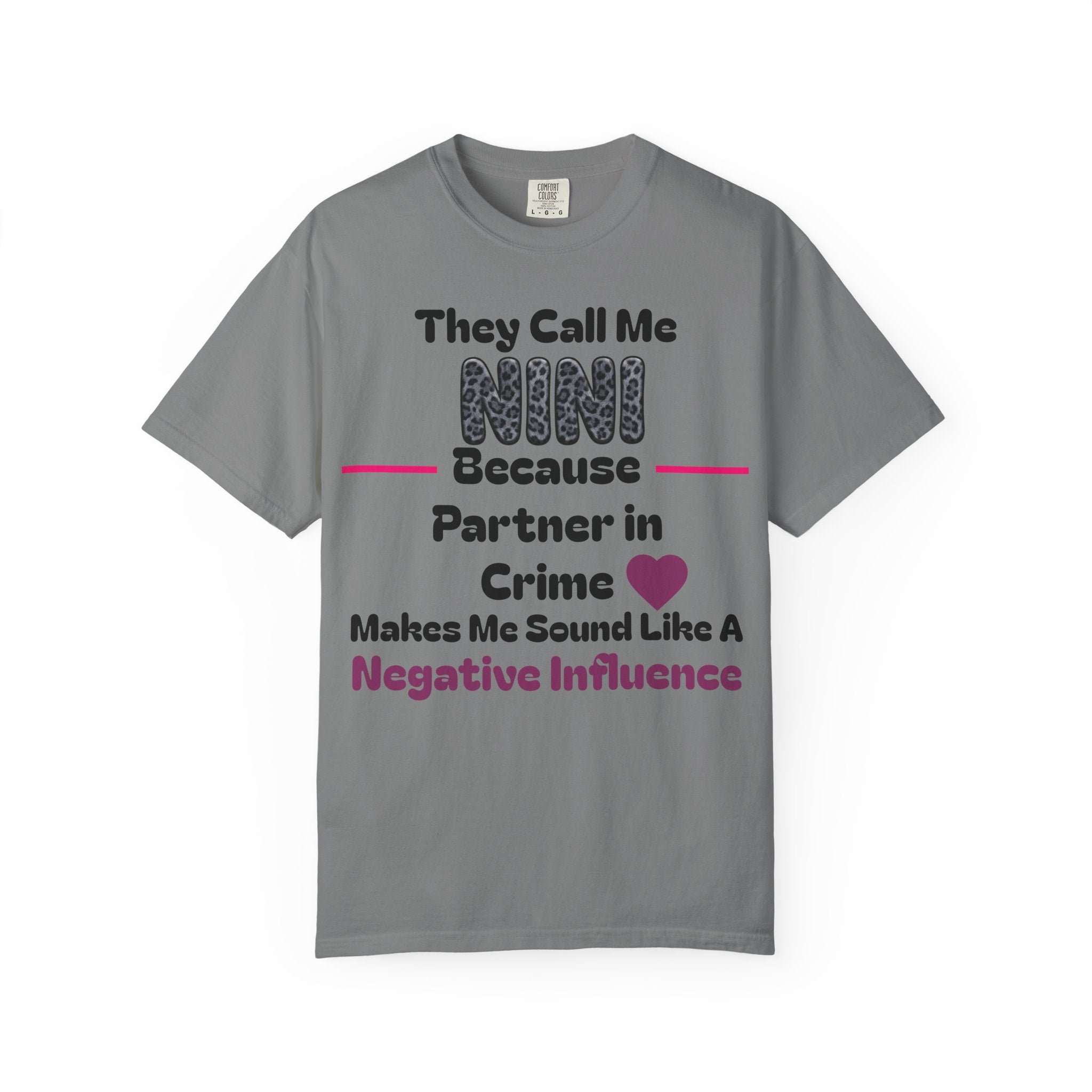 NINI Partner in Crime T-Shirt — Funny Grandma/Nini Gift