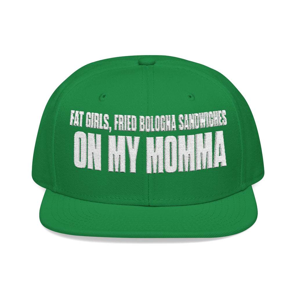 Embroidered 'Insomnia' Snapback Hat — Distressed Text Urban Cap