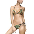 Tribal Aztec Print Women's Bikini — Boho Tie-Side Swimsuit