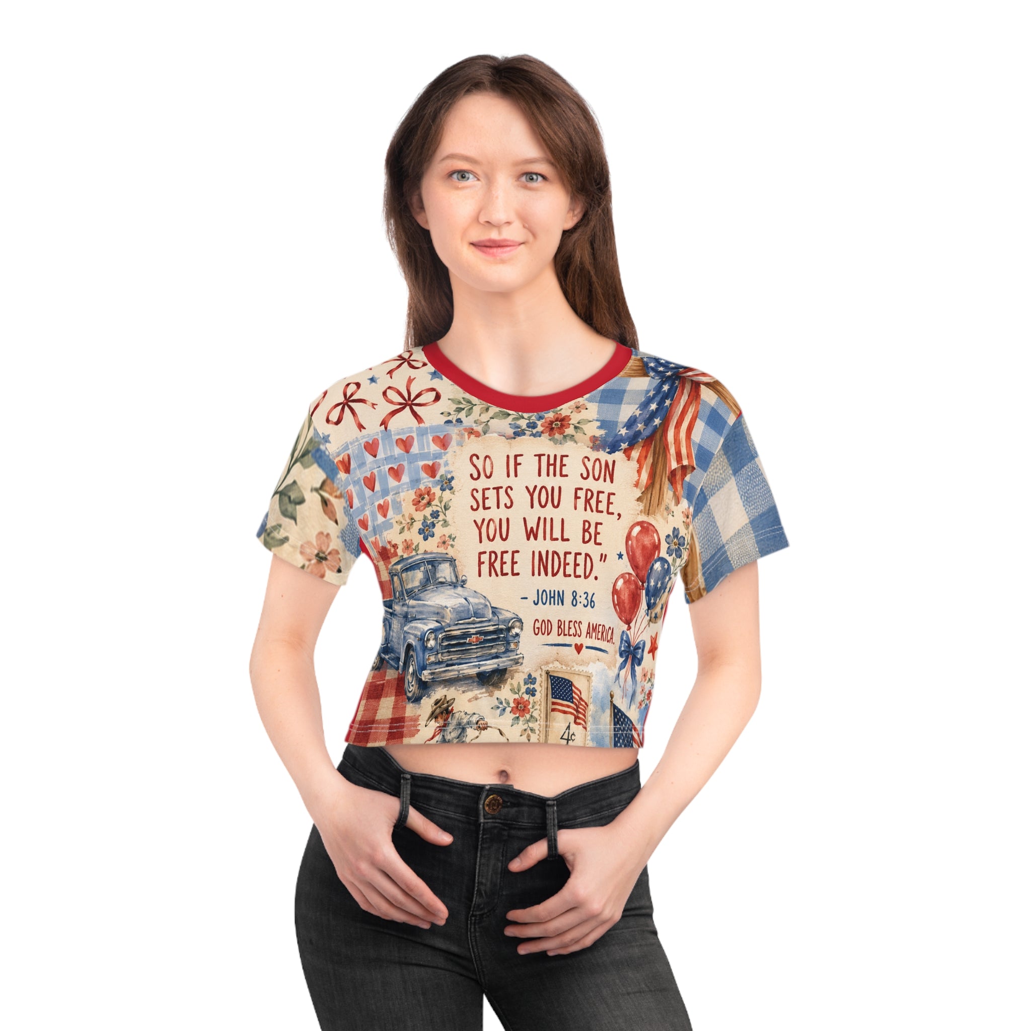 Crop Tee (AOP)