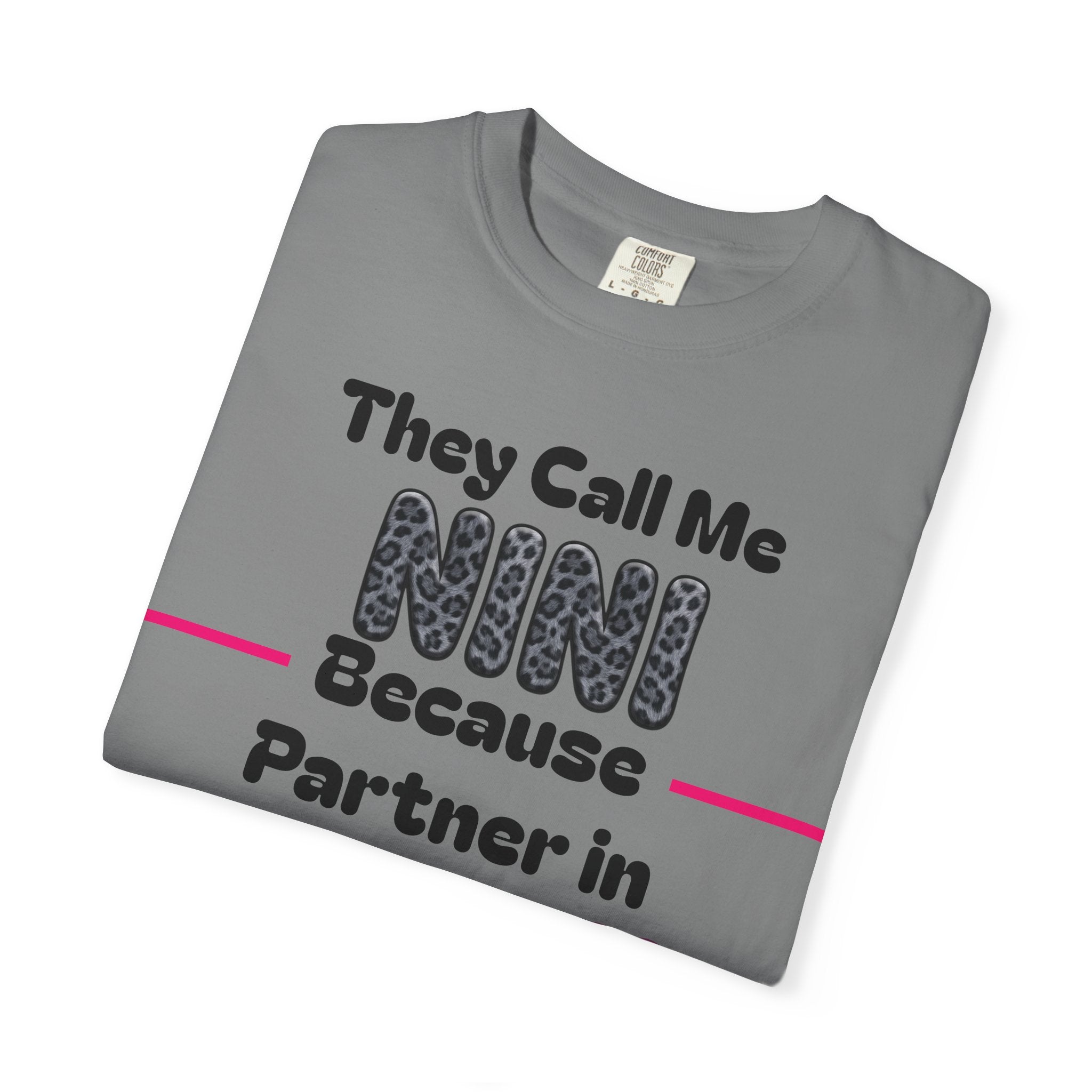 NINI Partner in Crime T-Shirt — Funny Grandma/Nini Gift