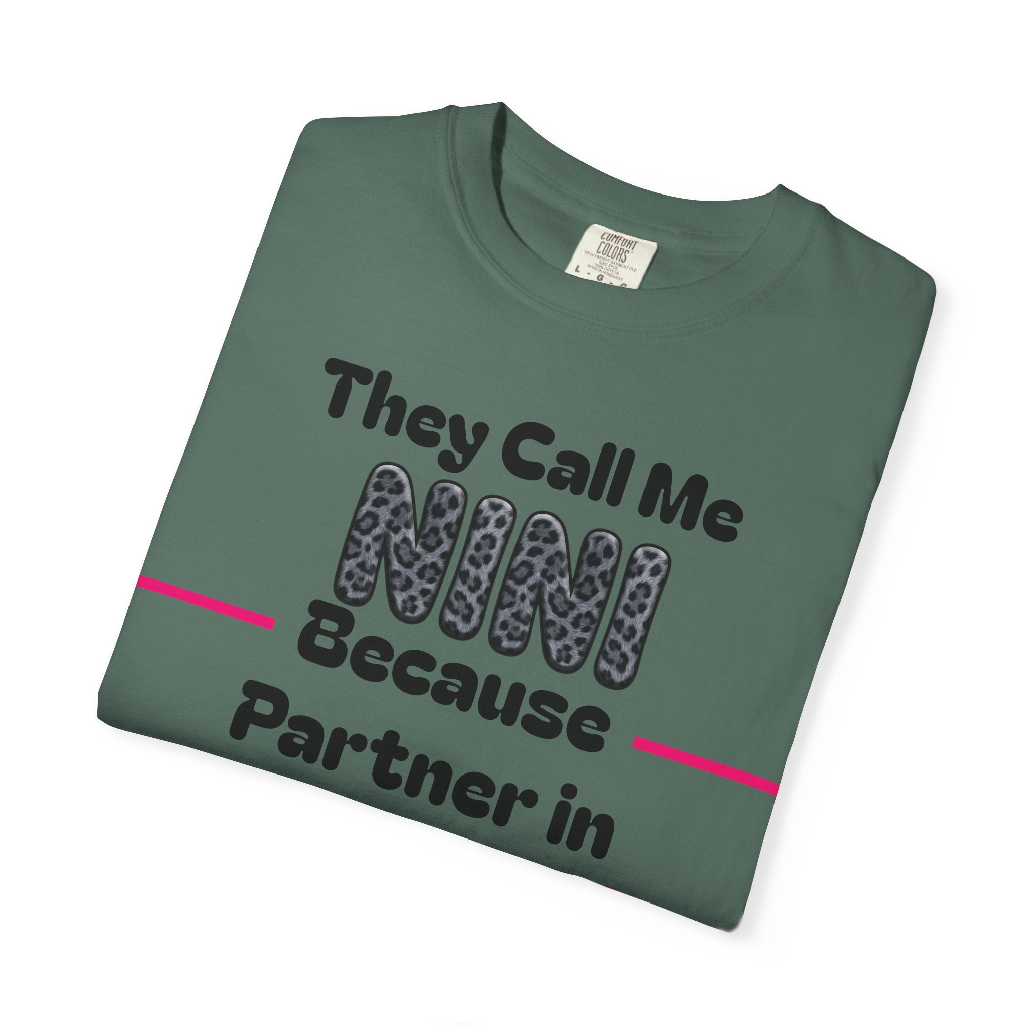 NINI Partner in Crime T-Shirt — Funny Grandma/Nini Gift