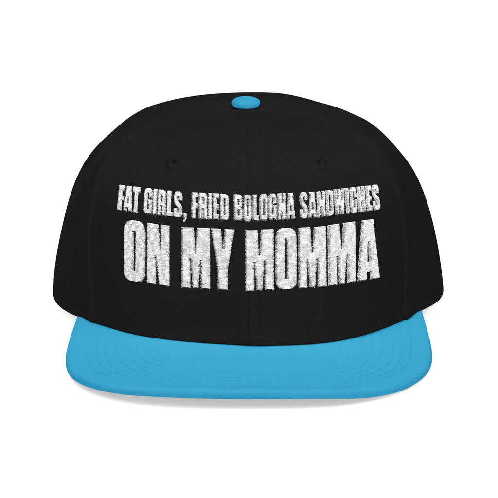 Embroidered 'Insomnia' Snapback Hat — Distressed Text Urban Cap