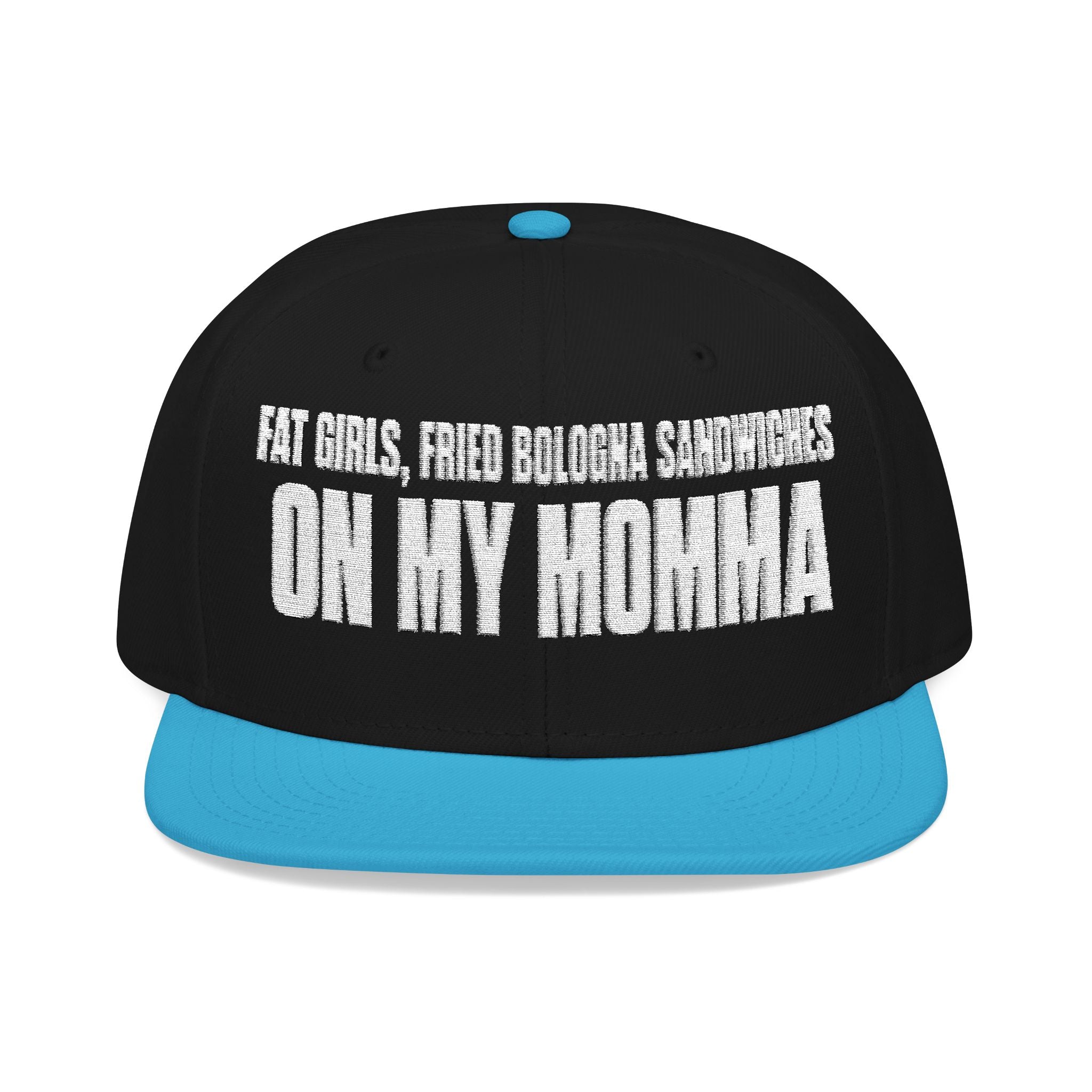 Embroidered 'Insomnia' Snapback Hat — Distressed Text Urban Cap