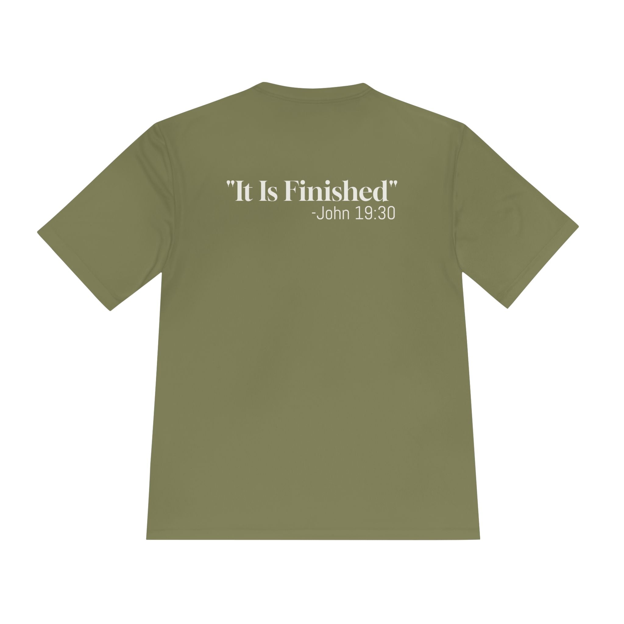 Christian Cross Tee — 'It Is Finished' John 19:30 Graphic Shirt