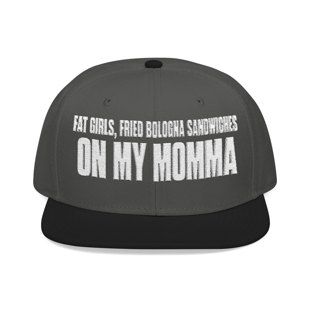 Embroidered 'Insomnia' Snapback Hat — Distressed Text Urban Cap