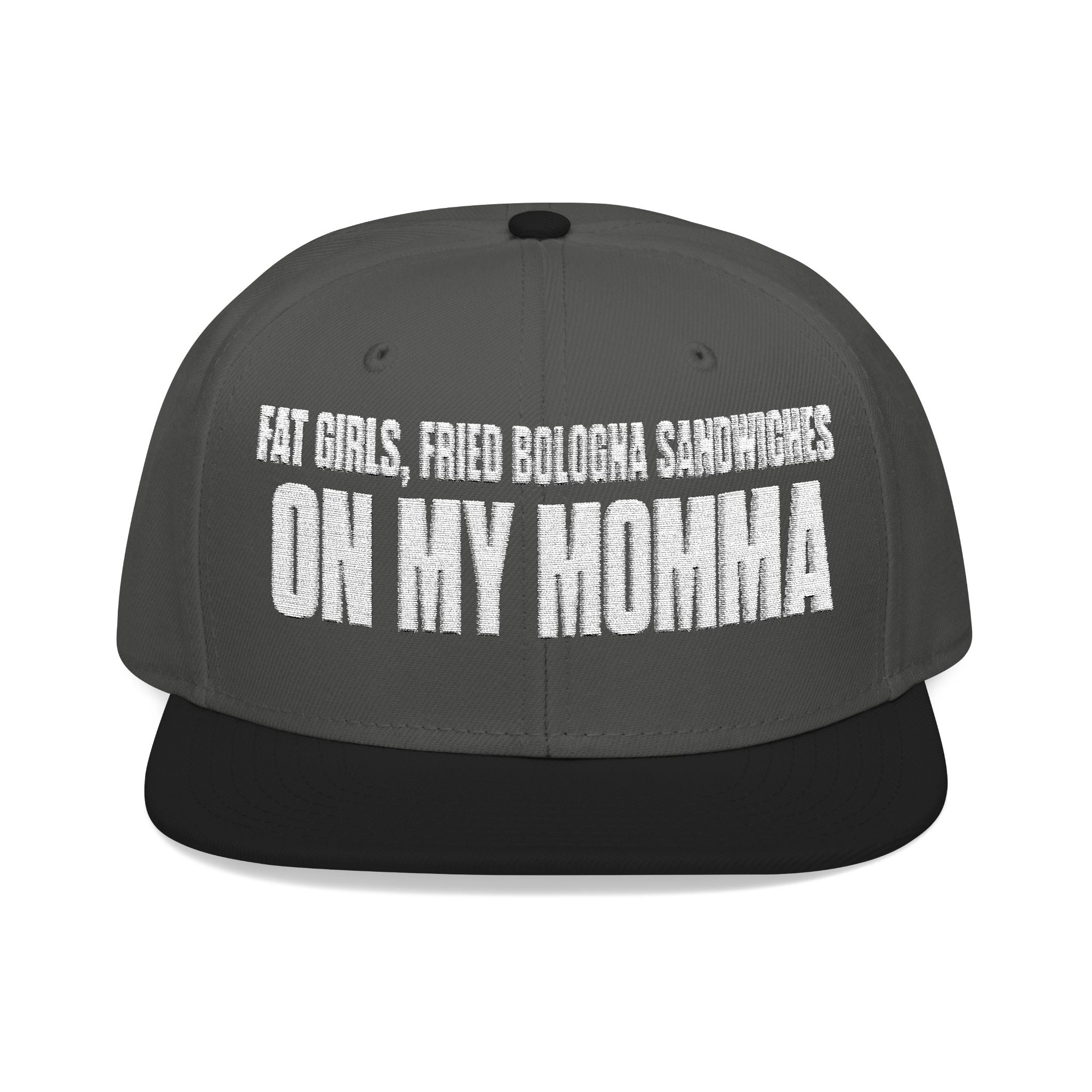 Embroidered 'Insomnia' Snapback Hat — Distressed Text Urban Cap
