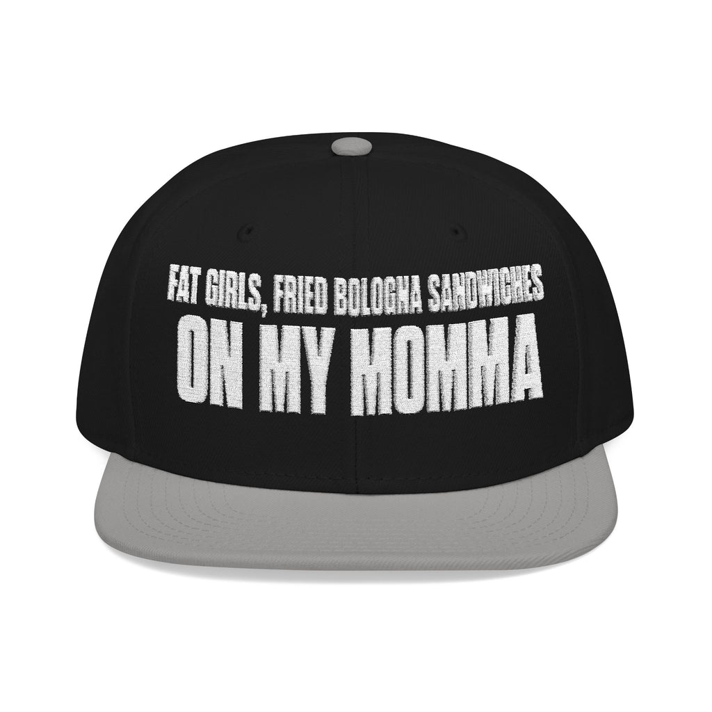 Embroidered 'Insomnia' Snapback Hat — Distressed Text Urban Cap