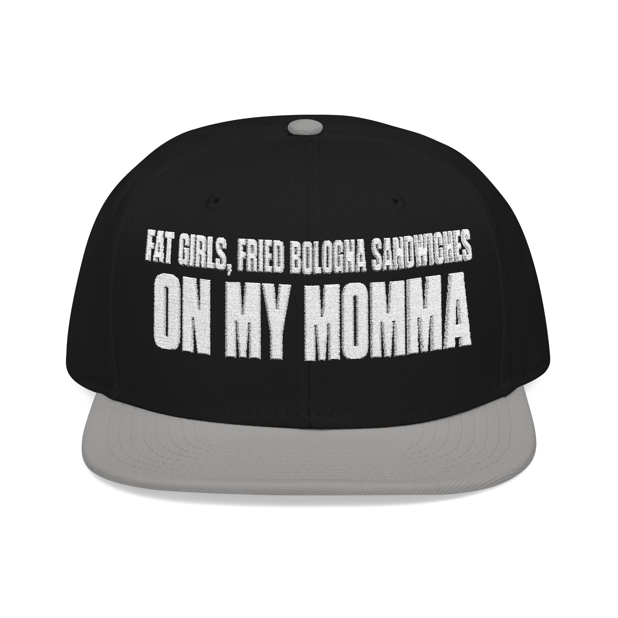 Embroidered 'Insomnia' Snapback Hat — Distressed Text Urban Cap