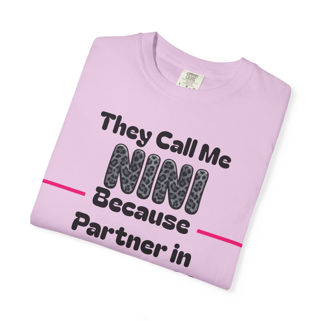 NINI Partner in Crime T-Shirt — Funny Grandma/Nini Gift