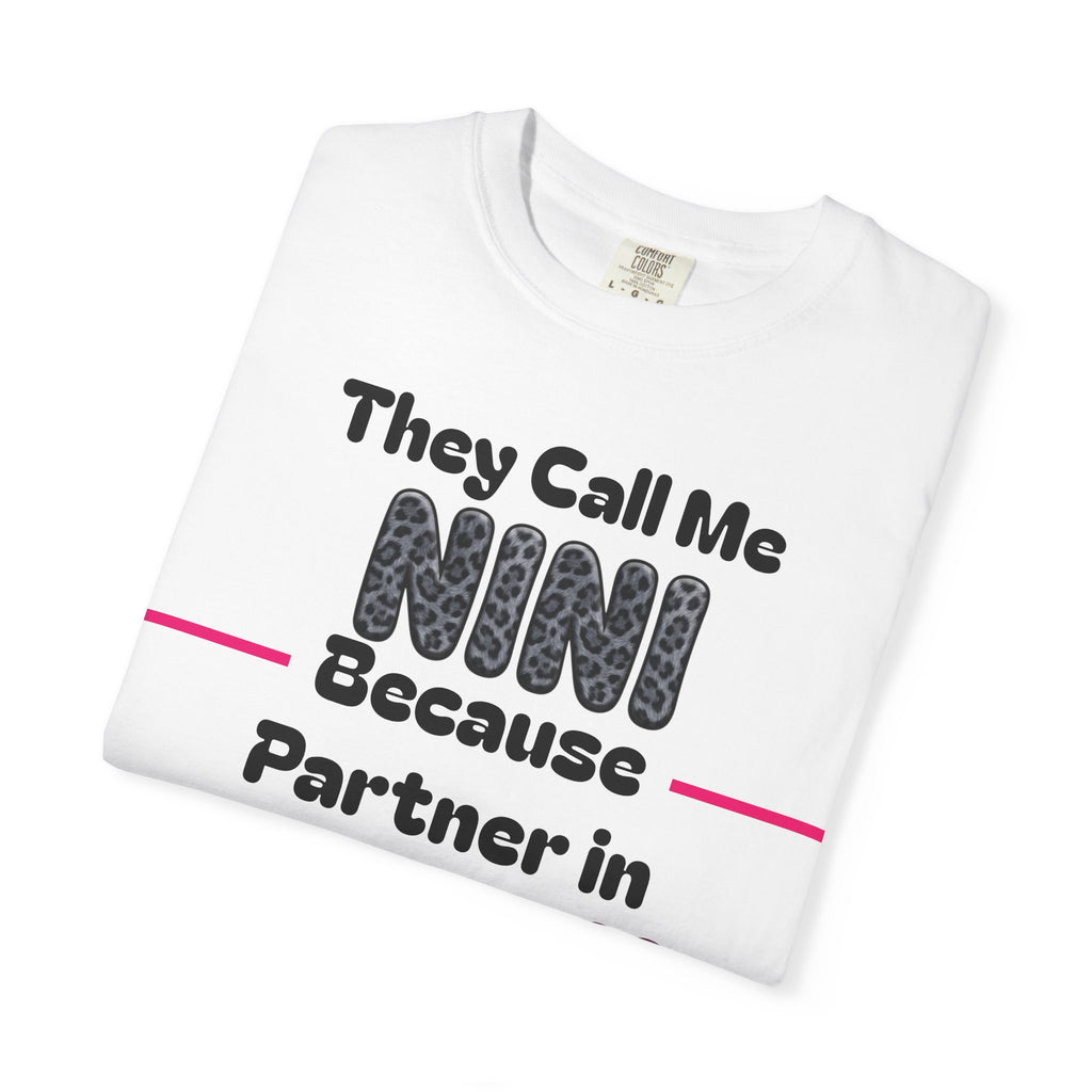 NINI Partner in Crime T-Shirt — Funny Grandma/Nini Gift