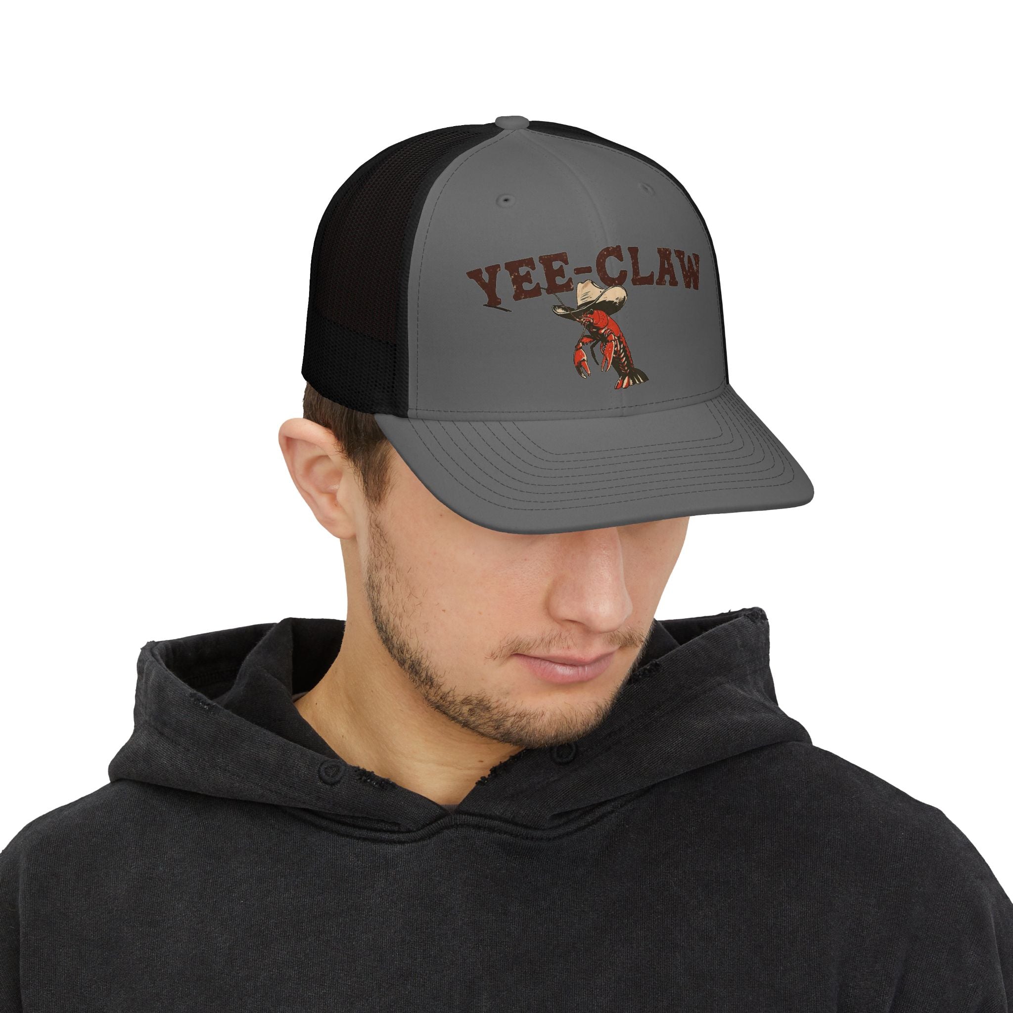 Yee-Claw Trucker Hat — Western Crawfish Snapback Cap