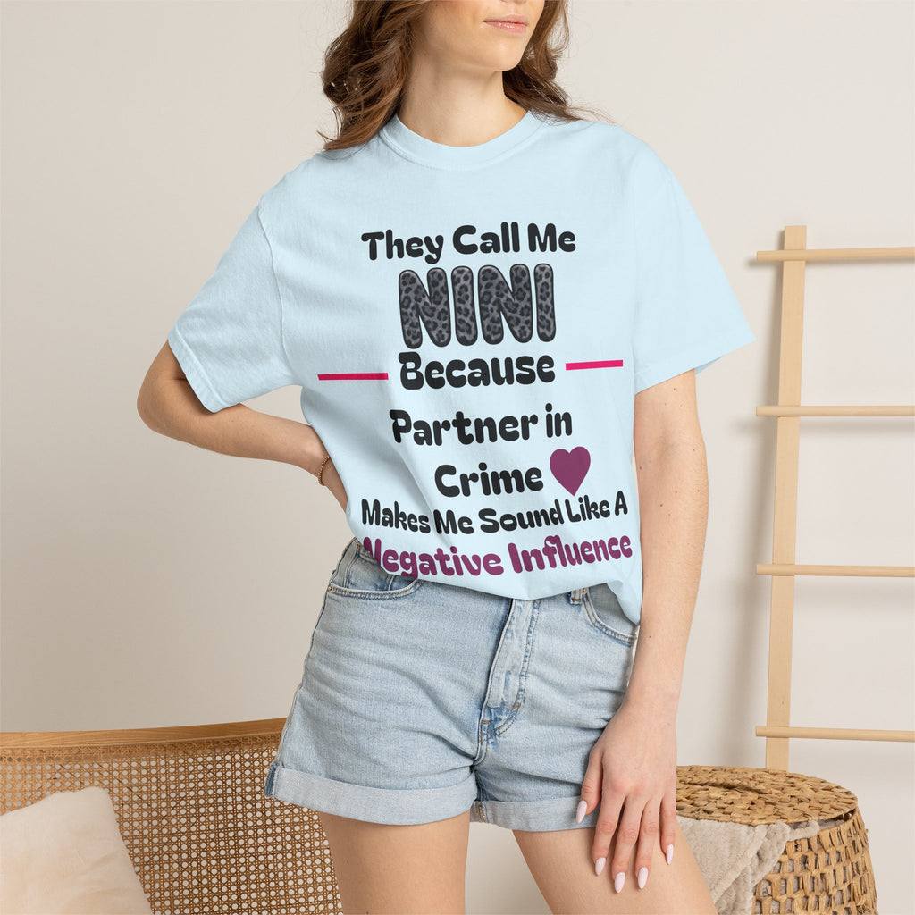NINI Partner in Crime T-Shirt — Funny Grandma/Nini Gift