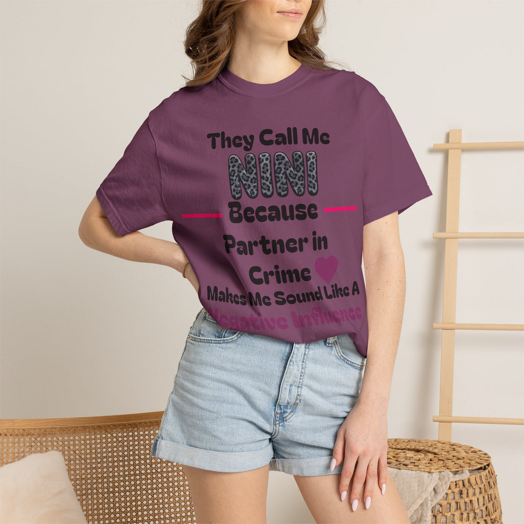 NINI Partner in Crime T-Shirt — Funny Grandma/Nini Gift